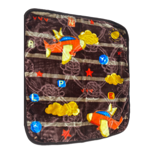 Baby Chic Hood Blanket – Soft & Embossed Plushmink, 1-Ply Medium Thermal, 75x90cm, Best-Selling Newborn Blanket - al rehman clothes